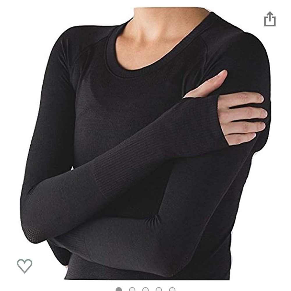 Lululemon swiftly long sleeve 8 black top